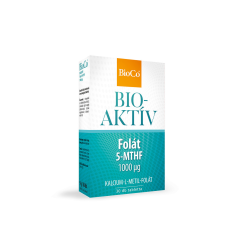 BioCo bioaktív folát 5-mthf 1000µg tabletta 30 db gyógyhatású készítmény