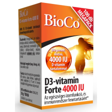 BioCo Bioco d3-vitamin forte 4000iu tabletta 100 db gyógyhatású készítmény