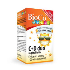 BioCo c+d duo junior rágótabletta 100 db vitamin és táplálékkiegészítő