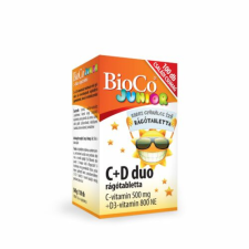  BioCo C+D duo JUNIOR rágótabletta 100x vitamin és táplálékkiegészítő