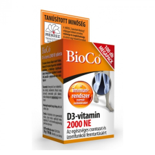 BioCo d3-vitamin 2000 ne tabletta 100 db vitamin és táplálékkiegészítő