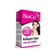  BioCo Kollagén Tripla szerves cinkkel kapszula (60 db) vitamin és táplálékkiegészítő