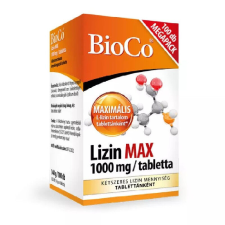 BioCo Lizin MAX 1000mg 100 tabletta vitamin és táplálékkiegészítő