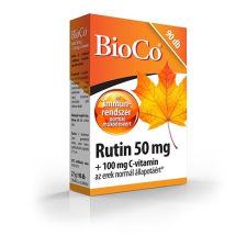 BioCo Rutin 50 mg + 100 mg C-vitamin tabletta 90 db vitamin és táplálékkiegészítő