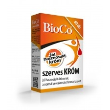 BioCo szerves króm tabletta 60 db vitamin és táplálékkiegészítő