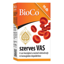 BioCo Vitamin bioco szerves vas 90 darab 5998607102928 gyógyhatású készítmény