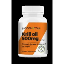 Biocom Krill Oil 500mg 60 kapszula vitamin és táplálékkiegészítő