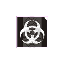  Biohazard, veszélyes (csss0228) csillámtetoválás