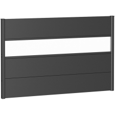 Biohort kerítés panel akrilüveggel 150 cm x 90 cm metál sötétszürke kerti bútor