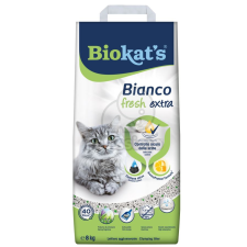 Biokat's Bianco Fresh Extra aktív szénnel 2 x 8 kg macskaalom
