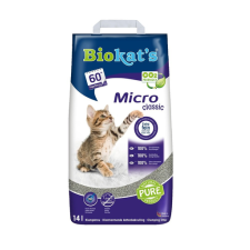 Biokat's Micro Classic 14 l finom bentonit szemcse macskaalom