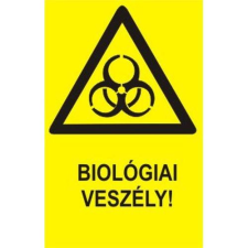  Biológiai veszély! információs tábla, állvány