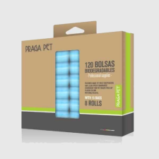 Biológiailag lebomlós kutya zacskók, zöld - 8 roll kutyafelszerelés