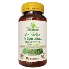 Biomenü Bio Chlorella és Spirulina alga kapszula – 60db vitamin és táplálékkiegészítő