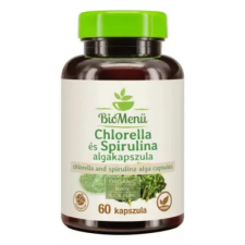  Biomenü Bio Chlorella és Spirulina alga kapszula – 60db vitamin és táplálékkiegészítő