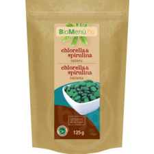  BioMenü bio chlorella és spirulina tabletta 125 g reform élelmiszer