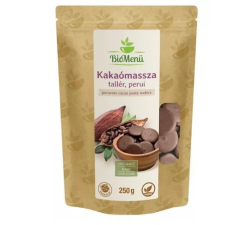 Biomenü BIO KAKAÓMASSZA tallér perui 250g BioMenü vitamin és táplálékkiegészítő