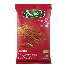  Biopont bio gluténmentes sóspálcika paprikás 45g reform élelmiszer