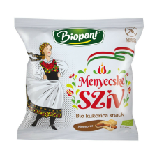 Biopont bio kukorica snack menyecske szív mogyorós ízesítéssel 45 g előétel és snack