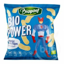 BioPont Bio Power Extrudált Kukorica Enyhén Sós Gluténmentes, 55 g előétel és snack