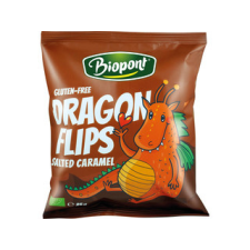 Biopont Kft. Dragon Flips BIO Kukorica snack (sós-karamellás) 25g reform élelmiszer