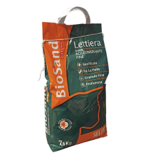 Biosand illatos, szuper csomósodó, finom szemcsés bentonit alapú macskaalom 7,5kg macskaalom