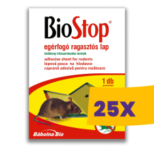 BioStop egérfogó ragasztós lap (Karton - 25 db) tisztító- és takarítószer, higiénia