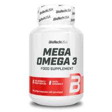  BioTech Mega Omega 3 - 90 lágykapszula vitamin és táplálékkiegészítő