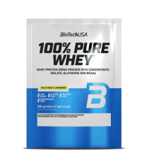 BioTech USA 100% Pure Whey tejsavó fehérjepor 28gr Tejberizs vitamin és táplálékkiegészítő