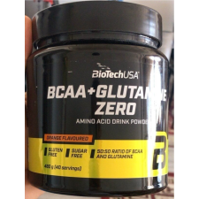 BioTech USA BCAA+Glutamine Zero 480g narancs vitamin és táplálékkiegészítő