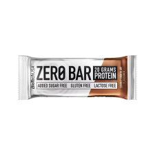 BioTech USA Fehérjeszelet, gluténmentes, 50g, BIOTECH USA "Zero Bar", dupla csokoládé reform élelmiszer