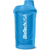 BioTech USA Keverőpalack, 600ml, BIOTECH USA "Wave Shaker", kék