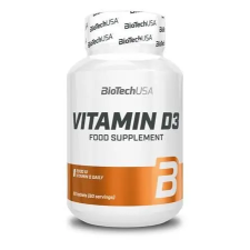 BioTech USA Vitamin, 60 tabletta, D3, BIOTECH USA - KHEBIOUSA29 (19039010032) vitamin és táplálékkiegészítő