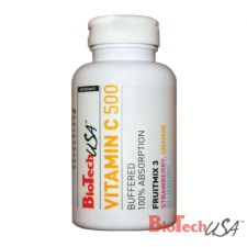 BioTech USA Vitamin C 500 - 120 rágótabletta vitamin