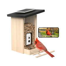 Birdfy Madáretető kamerával, ébenfa, AI nélkül (EPPAMBNI8702110) madár kalitka