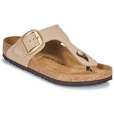 Birkenstock Lábujjközös papucsok Gizeh Big Buckle LENB Sandcastle Bézs 41