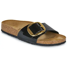 Birkenstock Papucsok Madrid Big Buckle BF Patent Black Gold Fekete 40