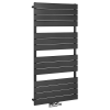 Birossi D lapos profilos törölközőszárító radiátor - antracit - 600x1222 mm