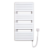 Birossi D lapos profilos törölközőszárító radiátor - fehér - 450x1222 mm