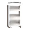 Birossi törölközőszárító radiátor - íves - fehér - 450x730 mm