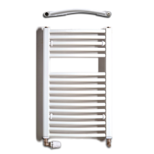 Birossi törölközőszárító radiátor - íves - fehér - 450x730 mm fűtőtest, radiátor