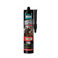  BISON Grizzly Erős Szerelési Ragasztó, 370g ragasztó