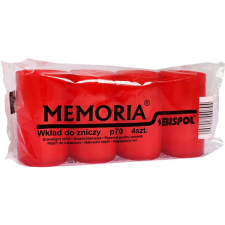 BISPOL Temetői gyertya Memoria, piros 4× 70 g gyertya