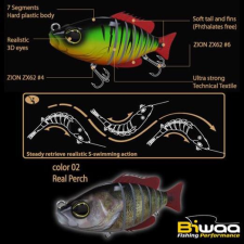  Biwaa Swimbait Seven S4&quot; 10cm 17g 02 Real Perch wobbler csali