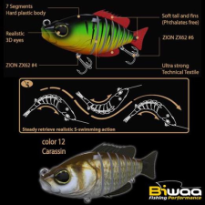  Biwaa Swimbait Seven S5&quot; 13cm 34g 12 Carassin wobbler csali