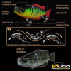 Biwaa Swimbait Seven S6" 15cm 60g 01 Real Bass wobbler