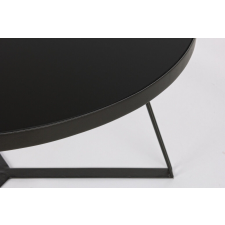  BIZZOTTO ZAIRA Üveg Dohányzóasztal Fekete Geometrikus bútor