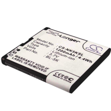 BL-5K Akkumulátor 1200 mAh mobiltelefon akkumulátor