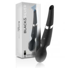 BLACK&SILVER - BECK ÚJRATÖLTHETŐ SZILIKON MASSZÍROZÓ ÉS SZÍVÓ FEKETE vibrátorok