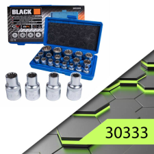 BLACK DUGÓKULCS KÉSZLET SPLINE 19DB-OS 30333 dugókulcs